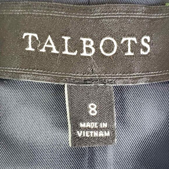Talbots Blazer Jacket Women’s Size 8 Wool Button Lined Green Plaid Tartan - Picture 5 of 7